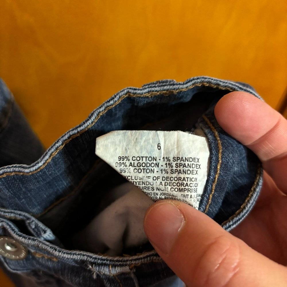 Nine West West End Midrise Jeans Button Pockets Size 6 - Picture 16 of 16